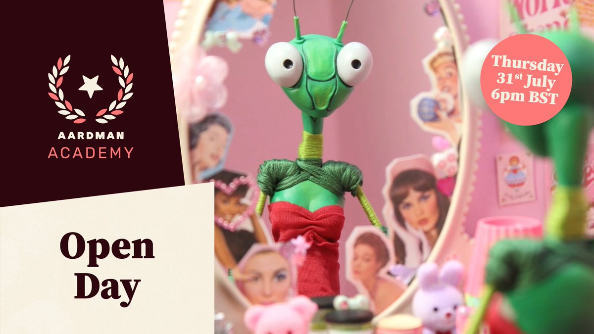 aardman's tweet image. Inspiring the next generation of animation talent, learn more about the Aardman Academy at our next online open event on Tuesday 1st April at 6pm BST.
Register here: aard.mn/AAopenday