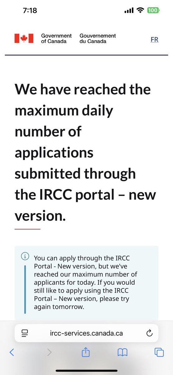 JacquiDelaney's tweet image. Day 3 of trying to renew my passport online. The system resets at 7am. Less than 20 minutes later, they’ve supposedly already reached their limit for the day
Hey @CitImmCanada @PassportCan let’s just admit that you don’t actually offer online renewal, right?