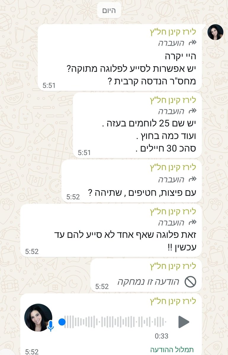 Shani_avigal's tweet image. יש פניות שמרגשות אותנו מעצם הפנייה! לעזור לגיבורי ישראל זו זכות גדולה ומרגשת!
שאלו אותי אם ארגון החסד של דודק'ה פעיל
ובחיוך גדול עניתי שכן
פשוט יש פניות שלא נעלה כדי לשמור על פרטיות הפונים ויש פניות שאנחנו לא זקוקות לתרומה בשבילם כי יש לנו מלאכים בדמוי אדם שכל חודש מעבירים לנו…