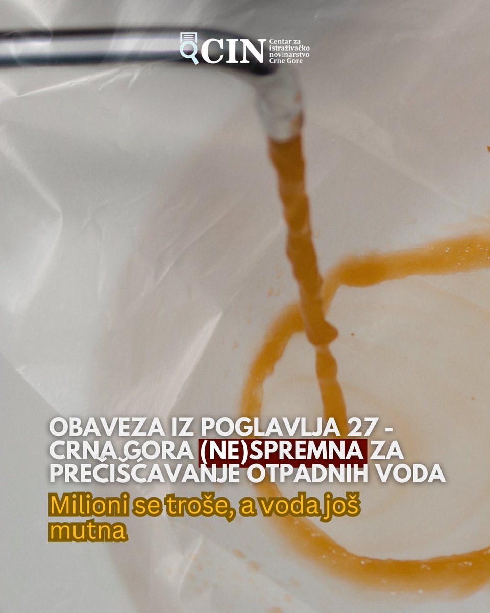Većina od 10 postrojenja za prečišćavanje po opštinama ne funkcioniše u punom kapacitetu, dva su bez dozvola, u 14 opština nije se još odmaklo od početne faze realizacije kolektora iako je utrošeno pola novca od 450 miliona predviđenih za izgradnju.
cin-cg.me/obaveza-iz-pog…