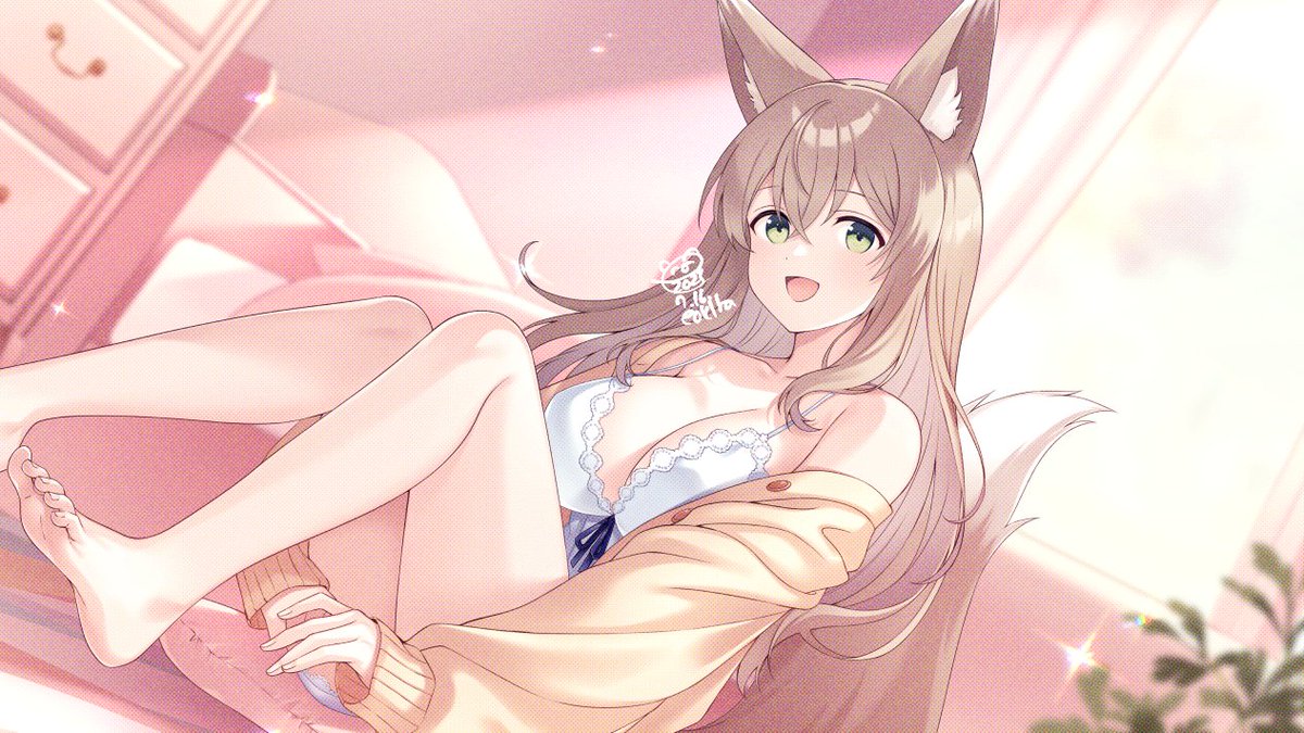 skeb納品しました🦊✨
今回もリピートいただき嬉しいです
ルームウエア大好き…
リクエストありがとうございます！