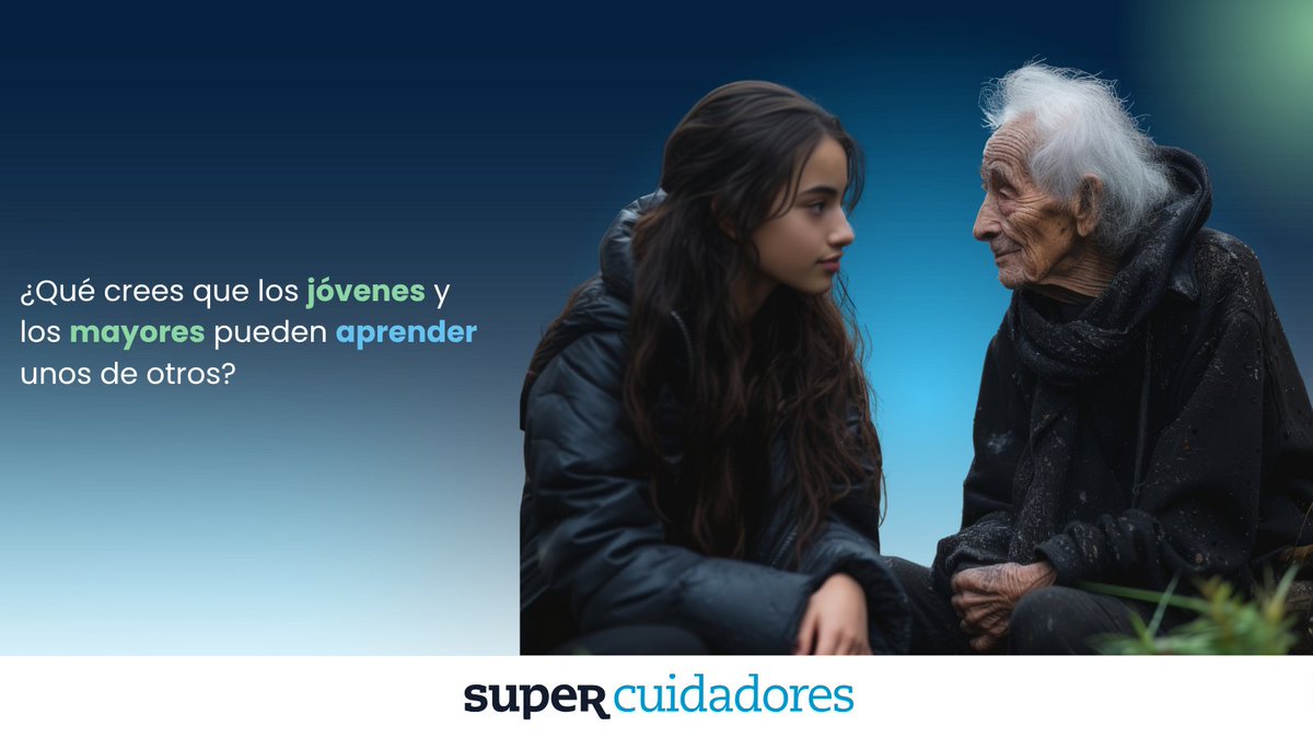 👵👦
¿Qué crees que los jóvenes y los mayores pueden aprender unos de otros?
💭 Tal vez más de lo que imaginamos.

#SUPERCUIDADORES #Familia #Nietos #Abuelos #CuidarEsAmar