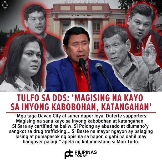 BoyNextDoor0690's tweet photo. Mga DDS may mensahe sa inyo si Mon Tulfo! 😎
#DDSgising #DDSbobo #DDSutouto https://t.co/dJU9blqc8E