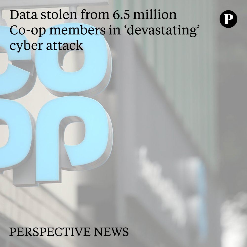 In late April, the company shut off parts of its IT systems after the attack, in which hackers accessed and extracted members’ personal data.

Follow the link to read:
perspectivemedia.com/data-stolen-fr…

#PerspectiveMedia #CyberAttack #Cooperative #Hackers #PersonalData