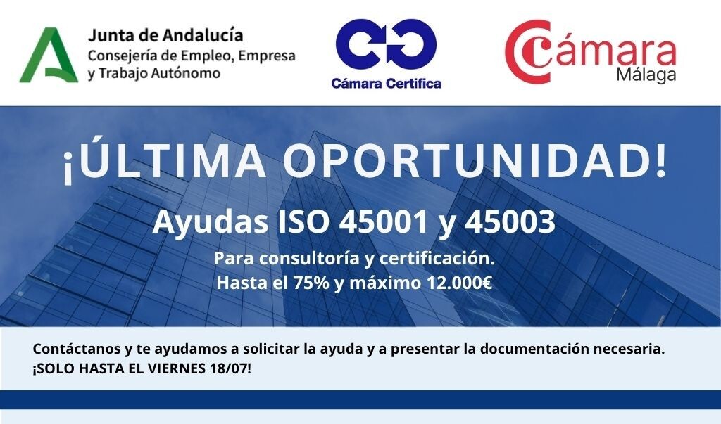 Si eres una empresa de #Málaga y te preocupa la salud mental y la #seguridad de tus trabajadores, no dejes escapar esta oportunidad que brinda <a href="/AndaluciaJunta/">Junta de Andalucía</a> (lc.cx/5hawJb).

Unas ayudas que cubren hasta el 75% de la puesta en marcha de los sistemas de gestión de