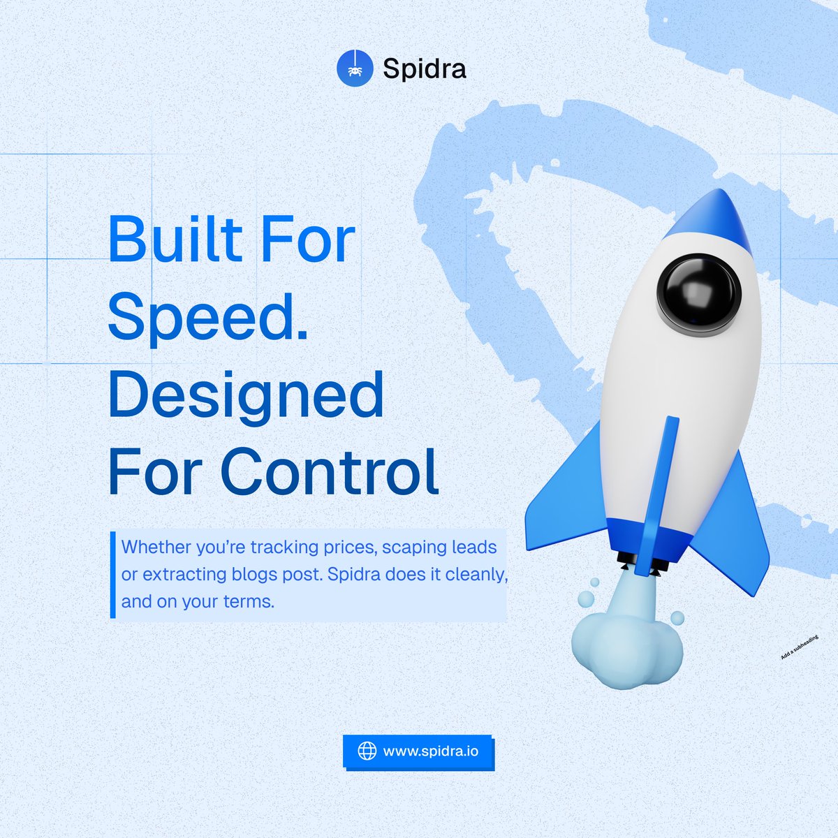 spidra_io's tweet image. 🚀 Built for speed. Designed for control.
Scrape what you need — prices, leads, blog posts — without limits, blocks, or noise.
Visit Spidra today → spidra.io
#webscraping #AIautomation #nocode #dataextraction #spidra #indiehacker #startuptools #growthhacking