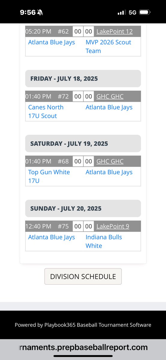 Luke Volpe '26 (@lukevolpe13) on Twitter photo 2026 C/3B uncommitted. Headed into the PBR National Championship 17u this week. 2 games at Lakepoint and 3 games at Georgia Highlands!! Let’s go!!
<a href="/CoachCamNCSA/">Cam Beattie</a>
<a href="/NCSA_Baseball/">NCSA Baseball</a>
<a href="/atlantabluejays/">Atlanta Blue Jays</a>
<a href="/PB_Uncommitted/">Prep Baseball Uncommitted</a>
<a href="/PG_Uncommitted/">PG_Uncommitted</a> 2026 C/3B uncommitted. Headed into the PBR National Championship 17u this week. 2 games at Lakepoint and 3 games at Georgia Highlands!! Let’s go!!
<a href="/CoachCamNCSA/">Cam Beattie</a>
<a href="/NCSA_Baseball/">NCSA Baseball</a>
<a href="/atlantabluejays/">Atlanta Blue Jays</a>
<a href="/PB_Uncommitted/">Prep Baseball Uncommitted</a>
<a href="/PG_Uncommitted/">PG_Uncommitted</a>