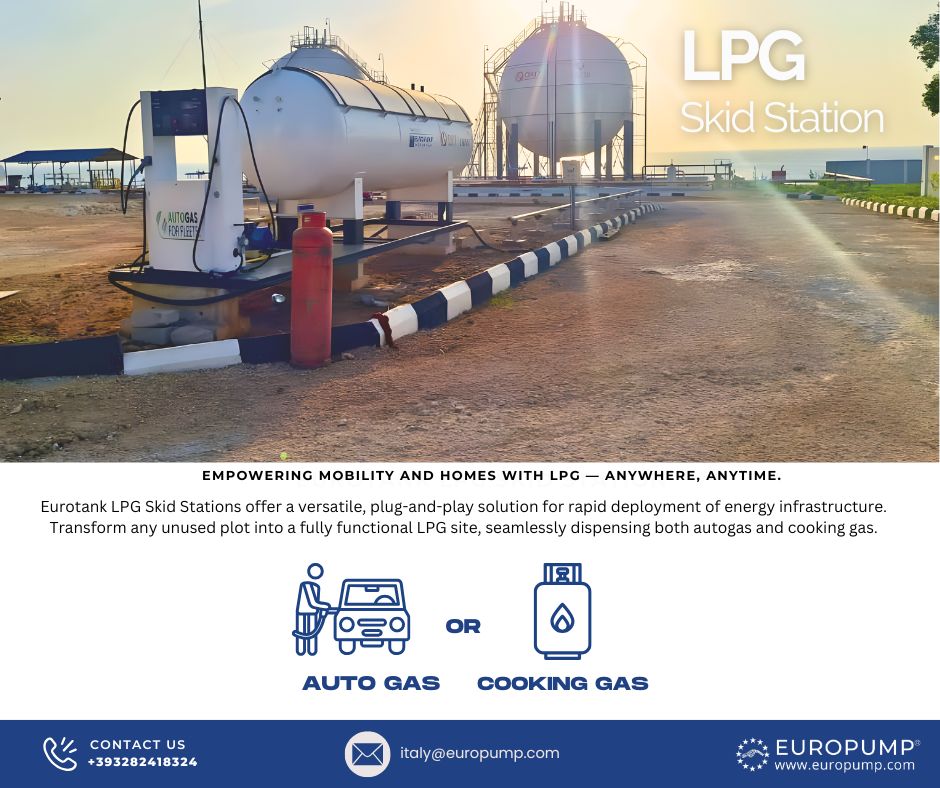 europump's tweet photo. Driving clean energy across Africa! 🌍 Our LPG Skid Stations offer a complete, plug-and-play solution for autogas &amp; cooking gas.

We're helping communities reduce emissions and embrace a more sustainable future.

#LPG #CleanEnergy #SkidStation #Autogas #Europump https://t.co/R4pcMIJU3p