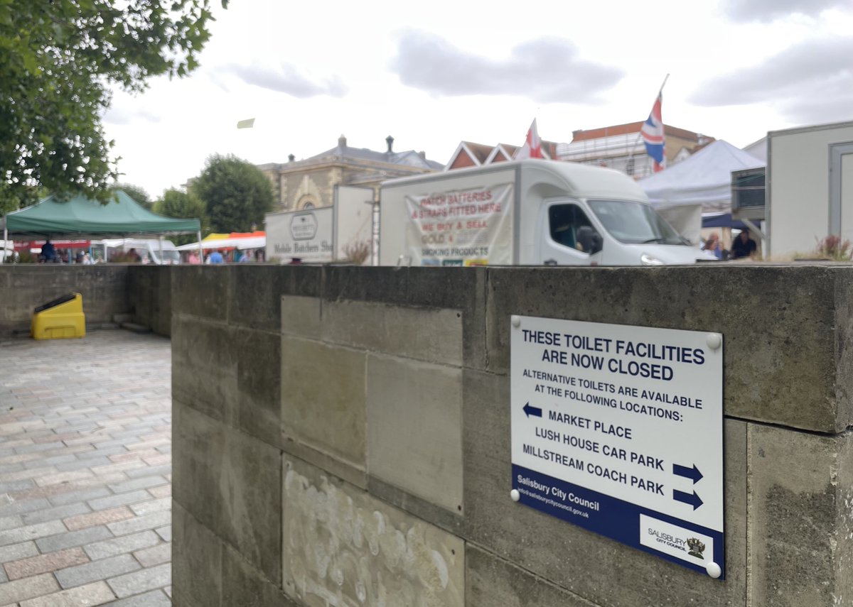 The saga of #Salisbury’s closed public toilets drags on, seven months after councillors voted to shut them. Now, a working group will consider a host of options for their future - which could cost £1m+ 

Full story: tinyurl.com/mvszp5wb