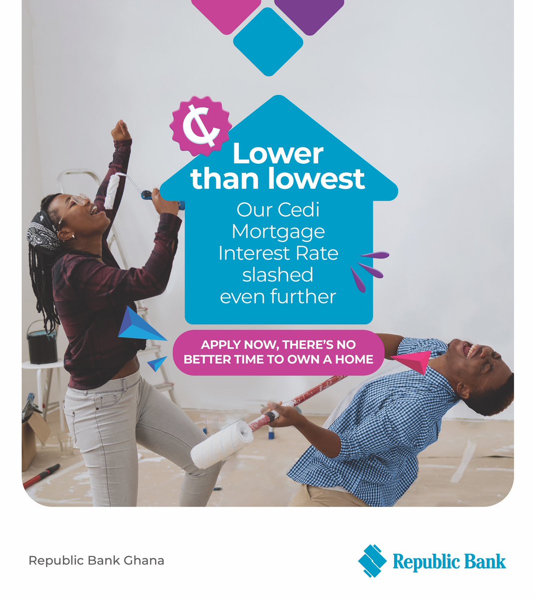 There is no better time than now!
Our mortgage rates is now the lowest on the market. That dream of homeownership is possible with @republicbankghana .
Click republicghana.com/products/mortg… to apply now!
#republicbankghana
#mortgage 
#homeownership