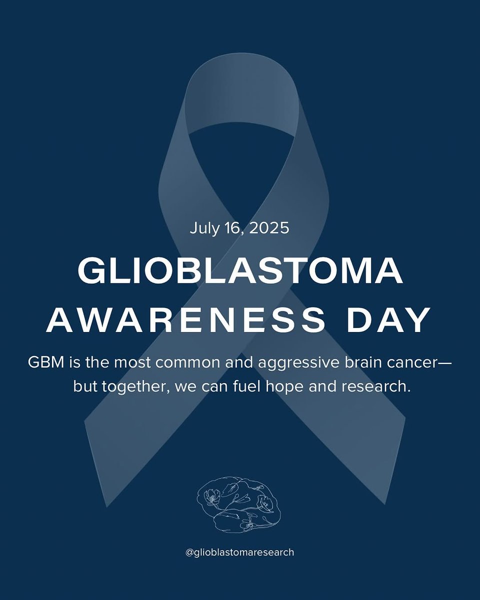 glioblastomaorg's tweet image. July 16 is more than a date, it’s a moment to remember, advocate, and amplify the voices of those impacted by Glioblastoma.
#GlioblastomaAwarenessDay