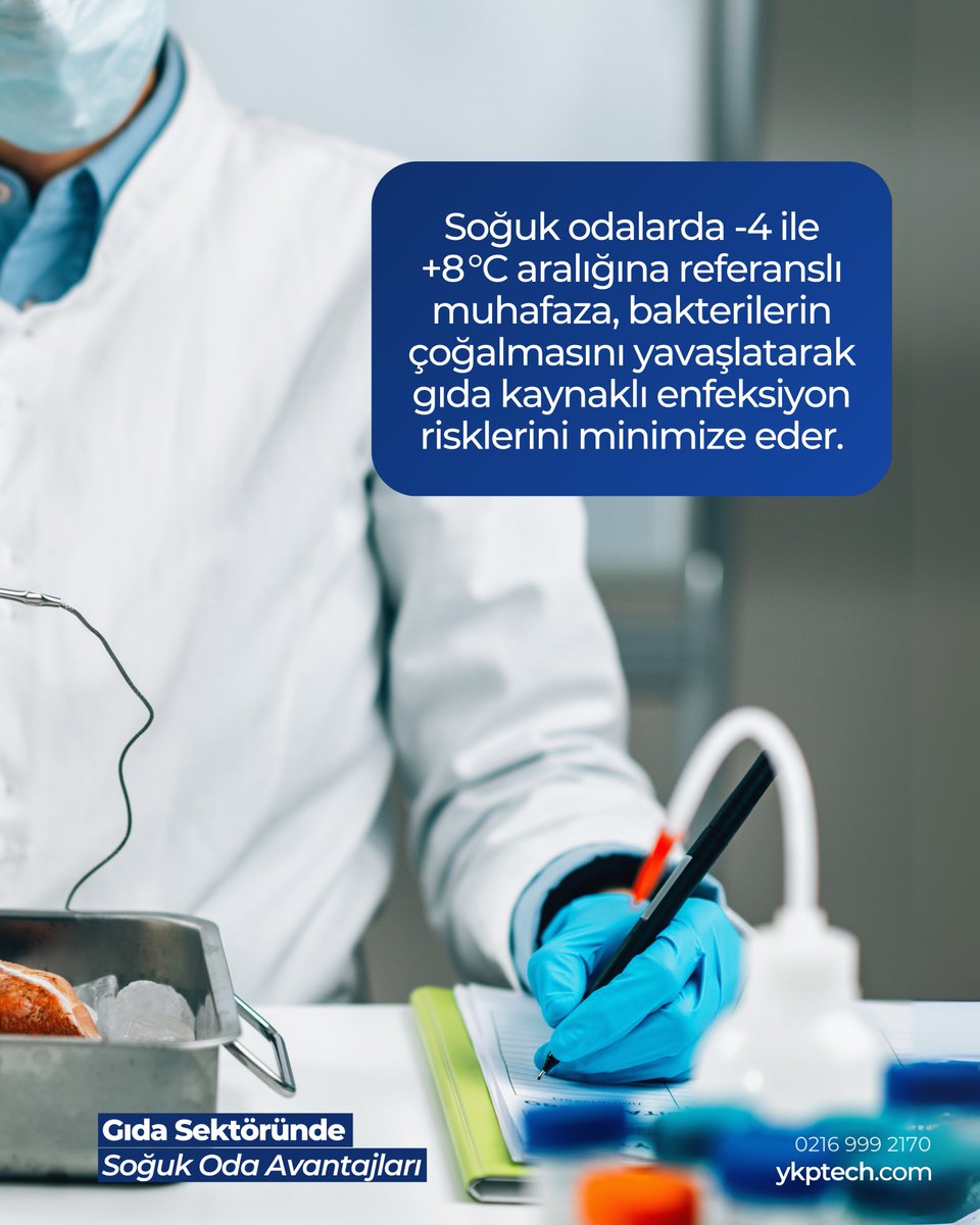 ykptech's tweet photo. Soğuk Oda Avantajları: Gıda Güvenliği 

Soğuk odalarda -4 / +8 °C aralığına referanslı muhafaza, bakterilerin çoğalmasını yavaşlatarak gıda kaynaklı enfeksiyon risklerini minimize eder. 

#soğukoda #soğukdepo #gıda #gıdasektörü #coldroom #ykptech https://t.co/2zDzXvX1p0