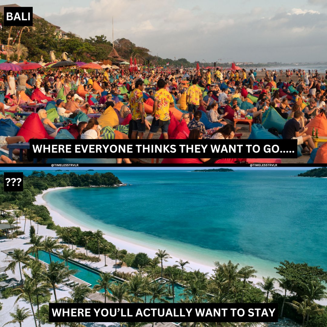 Everyone flocks to Bali. 

But the real magic of Indonesia is elsewhere.

Here are 15 islands locals actually go to…..🧵