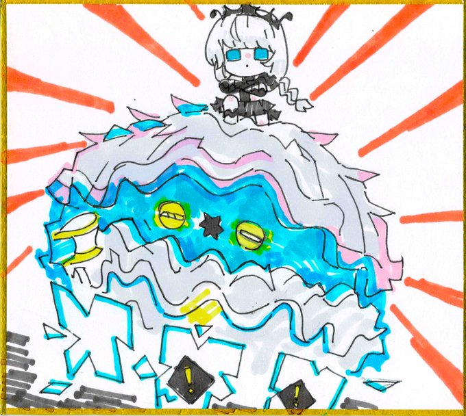 色紙スキャンした～
(クロスフォリオに上げます) 