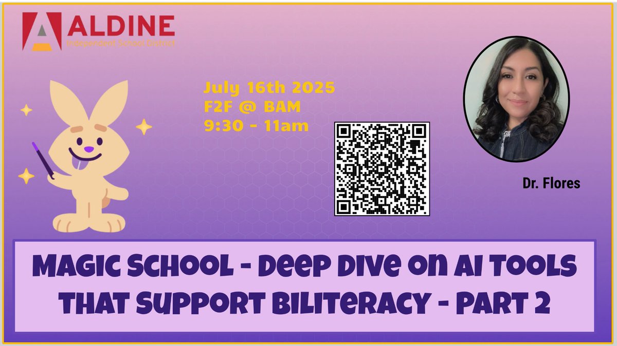 primaryliterac1's tweet image. There is still time to join the learning! For the novice to the expert; take your pick or join us for full day of learning in Lab 1! @angcala @aniklt @gforoi @drgoffney @DrFavy @NickersonCierra @adeelorama @magicschoolai #AldineImpact