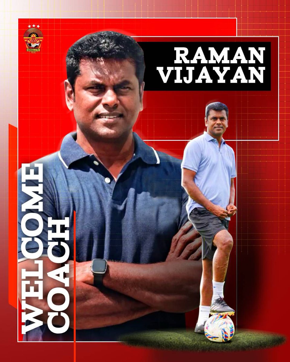 Big news, Malabarians! 🎉
We proudly welcome Raman Vijayan, former Indian National Team star, as the Head Coach of our Senior Women’s Team.
Here’s to a future full of strength and success! 💪🔥

#gkfc #malabarians  #Indianfootball #gokulamkeralafc