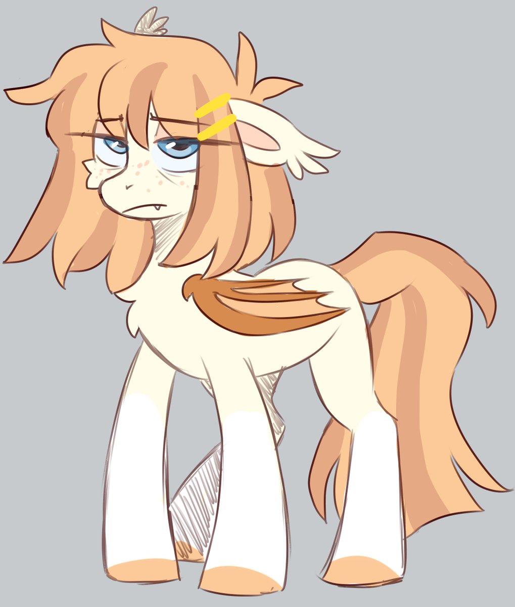 felt like i didnt draw my baby in some time, so i drew her looking stupid