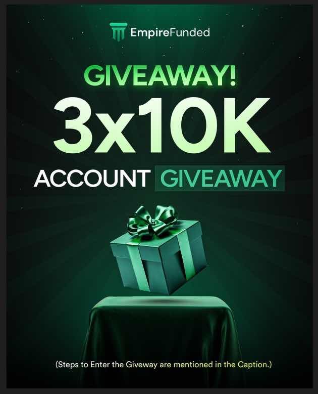 SHEPHERD FX | SFX (@shepherd_fx) on Twitter photo 🚨 GIVEAWAY ALERT 🚨
3X10K Evaluation Account
To qualify :
1. Follow <a href="/empirefunded/">Empire Funded</a> <a href="/shepherd__fx/">SHEPHERD FX | SFX</a>
2. Tag 4 friends, Like & Repost
3. Join the discord server
discord.gg/empirefunded
4. Turn on Empire Funded notifications & Drop Screenshots 🚨 GIVEAWAY ALERT 🚨
3X10K Evaluation Account
To qualify :
1. Follow <a href="/empirefunded/">Empire Funded</a> <a href="/shepherd__fx/">SHEPHERD FX | SFX</a>
2. Tag 4 friends, Like & Repost
3. Join the discord server
discord.gg/empirefunded
4. Turn on Empire Funded notifications & Drop Screenshots