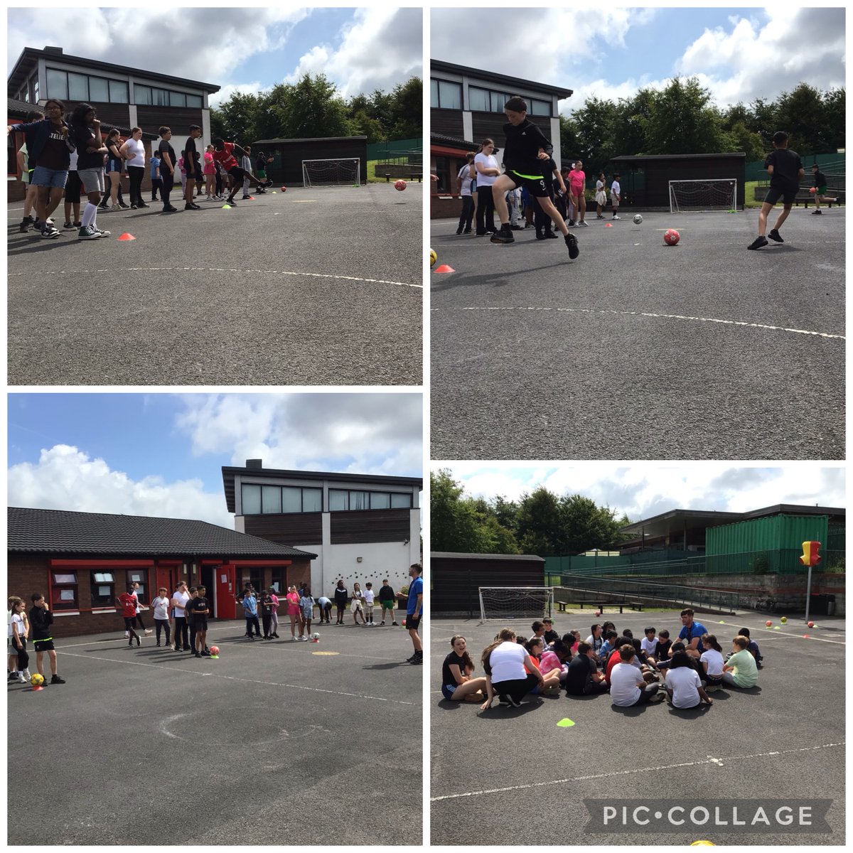 SMA_Year6's tweet photo. 6C have had a great start to Funday! 🎉 They've loved the inflatable assault course &amp; slide, showed off their skills in the penalty shootout and enjoyed a First Kicks speed shots sessions. @StMargarets_ https://t.co/cDKrCgFLu5