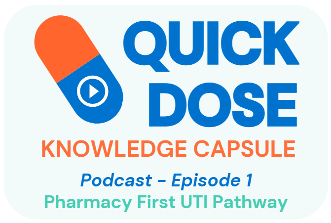 Quick Dose: Knowledge Capsule 💊▶️

The first episode in a new podcast series with Dr Phil Xiu, a dedicated GP based in Leeds, on the Pharmacy First Clinical Pathways 🗣️

1⃣ Episode one focuses on the UTI pathway!

See the link 👉🔗 cpwy.org/our-news/quick…  <a href="/nicolagoodberry/">Nicola Goodberry Kenneally</a>
