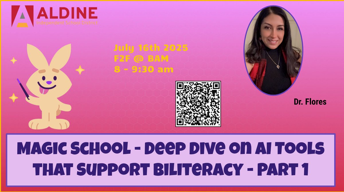 primaryliterac1's tweet image. There is still time to join the learning! For the novice to the expert; take your pick or join us for full day of learning in Lab 1! @angcala @aniklt @gforoi @drgoffney @DrFavy @NickersonCierra @adeelorama @magicschoolai #AldineImpact