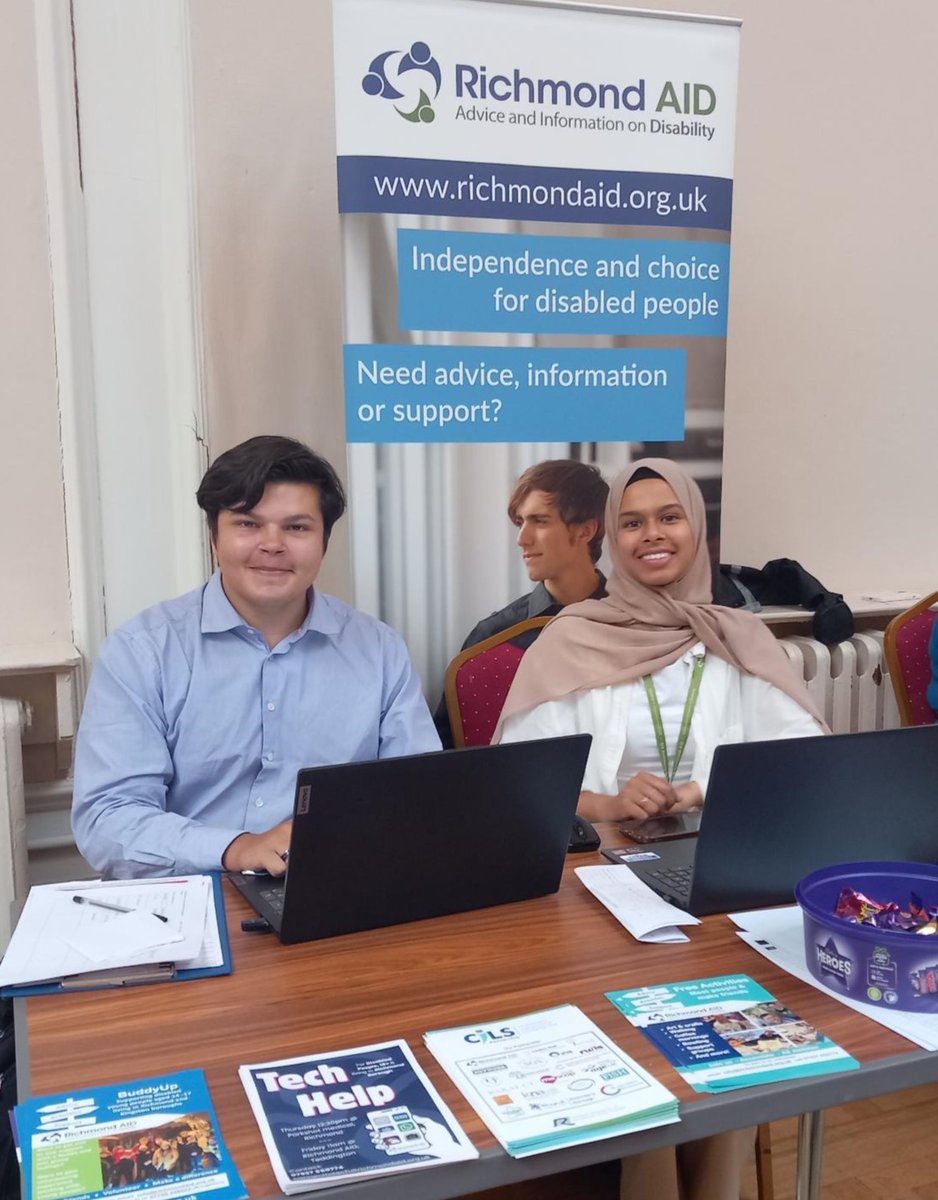 RichmondAID's tweet image. Look out for Devan & Thannzila at todays @LBRUT @WorkMatchWrk fair. Have a chat with them for advice on cost of living, benefits & debt, housing solutions & more! 10am-2pm, Clarendon Hall, York House, TW1 3AA
richmondaid.org.uk
#advice #support #information #charity