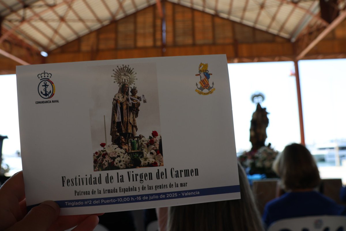 Corts Valencianes (@cortsval) on Twitter photo 📸 🌊 <a href="/LlanosMasso/">Llanos Massó</a> ha assistit a València als actes en honor a la Verge del Carme, patrona de la mar
⛪🛥️ A la Santa Missa i posterior ofrena marítima organitzat per la confraria de la Verge del Carmen de la parròquia Santa María de la Mar i la Comandància Naval de València 📸 🌊 <a href="/LlanosMasso/">Llanos Massó</a> ha assistit a València als actes en honor a la Verge del Carme, patrona de la mar
⛪🛥️ A la Santa Missa i posterior ofrena marítima organitzat per la confraria de la Verge del Carmen de la parròquia Santa María de la Mar i la Comandància Naval de València