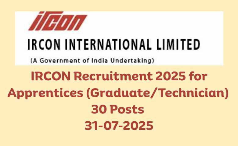 cxplacements's tweet image. IRCON Recruitment 2025 for Apprentices (Graduate/Technician) | 30 Posts | 31-07-2025

constructionplacements.com/ircon-recruitm…

#interview2025 #construction2025 #engineers #interview #recruitment #hiring #job #engineer