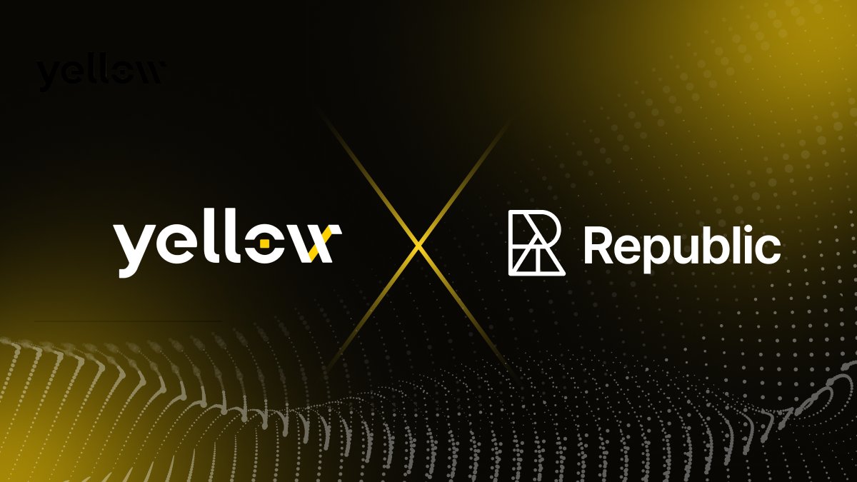 Yellow's tweet image. We’re excited to share that $YELLOW will soon be available on Republic (@joinrepublic) via a Reg D offering!
You can now join the whitelist to become eligible for the exclusive community sale before public launch.
Join here 👉 yellow.com/join