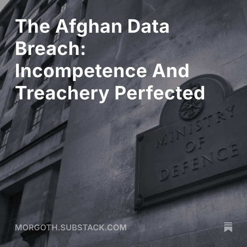 MorgothsReview's tweet image. New quick take article by me
morgoth.substack.com/p/the-afghan-d…