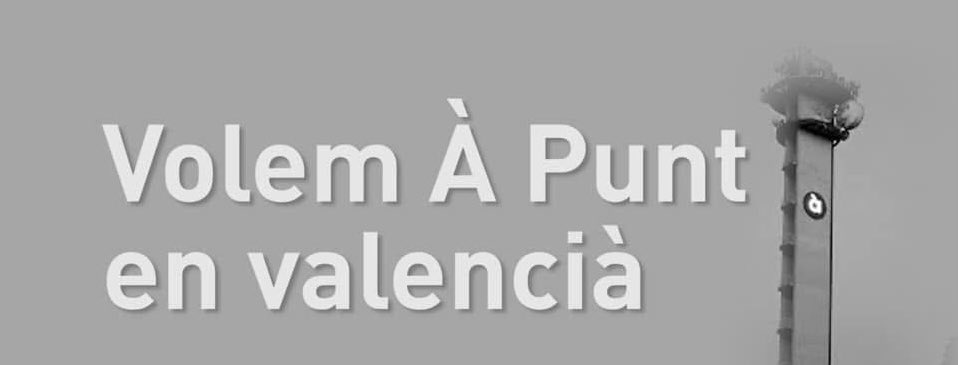Volem À Punt en valencià!