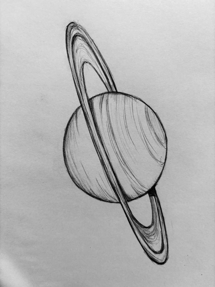 絵の勉強をやり直そうと思います。
…というか、今までほとんどしてなかった😅
人間の骨格、筋肉とか、建物、植物などなど。
元々、美術の成績もよくなかったですが、頑張ろうと思います。

まずは土星描きました。
(1枚目)
 #イラスト好きな人と繋がりたい