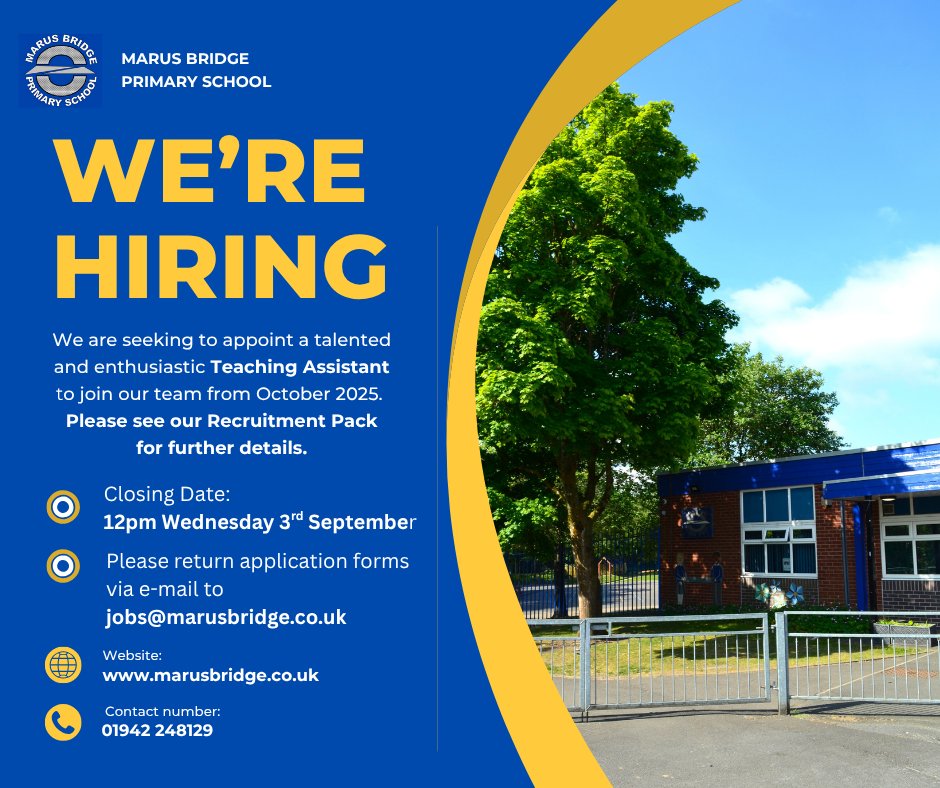 We are hiring - follow the link to our website for more info. loom.ly/_c6_7Ak