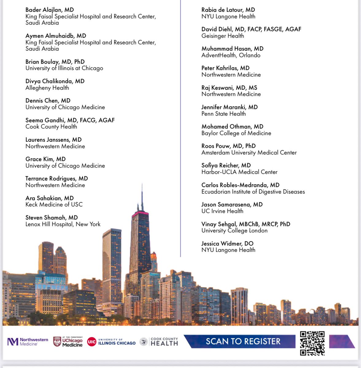 Aymen Almuhaidb, MD أيمن المهيدب (@almuhaidbaymen) on Twitter photo Thrilled to be invited once again alongside my super ⭐️ colleague Dr. Alajlan to join the faculty of Chicago Live 2025, proudly representing <a href="/KFSHRC/">مستشفى الملك فيصل التخصصي ومركز الأبحاث</a>
An honor to join a world-class lineup of endoscopy experts from around the globe.
<a href="/gastrowala/">Aziz Aadam</a> <a href="/NMGastro/">Northwestern Medicine Digestive Health Institute</a> <a href="/SGA_KSA/">الجمعية السعودية للجهاز الهضمي Saudi Gastro</a> <a href="/Taalamri/">Turki AlAmri |تُرْكي عبدالله الْعَمريَّ MD</a> Thrilled to be invited once again alongside my super ⭐️ colleague Dr. Alajlan to join the faculty of Chicago Live 2025, proudly representing <a href="/KFSHRC/">مستشفى الملك فيصل التخصصي ومركز الأبحاث</a>
An honor to join a world-class lineup of endoscopy experts from around the globe.
<a href="/gastrowala/">Aziz Aadam</a> <a href="/NMGastro/">Northwestern Medicine Digestive Health Institute</a> <a href="/SGA_KSA/">الجمعية السعودية للجهاز الهضمي Saudi Gastro</a> <a href="/Taalamri/">Turki AlAmri |تُرْكي عبدالله الْعَمريَّ MD</a>