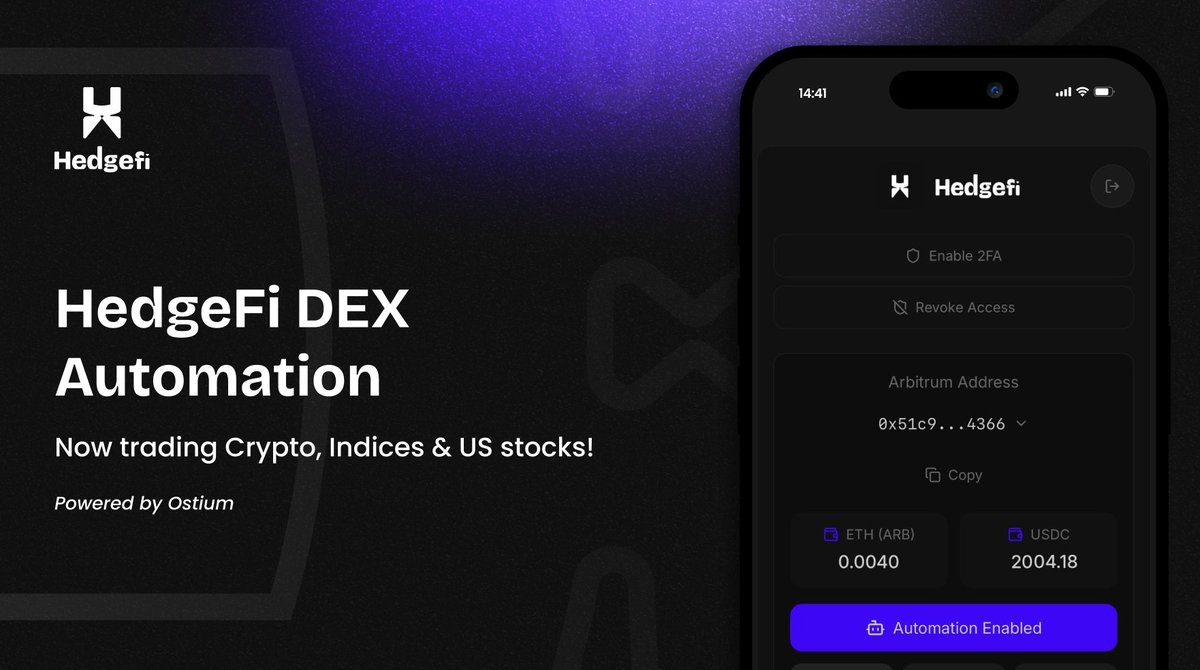 I know of projects on ETH who tried to do what <a href="/hedgefieth/">HedgeFi</a>  is doing. 

Not one came close to what we have build. 

Now we are trading the $SPY with precision, delivered autonomously in seconds to our user base, decentralised, private, fast and secure. 

Soon to grace the iOS App