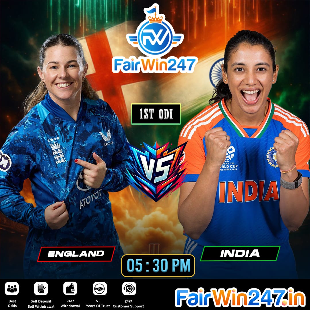 Will India Continue their Ruling🚩 or England will Takeover🚀 this ODI Series...🤔??

🌐 Play Now at bit.ly/Fairwin247

🔹User-Friendly Site
🔹Fast Deposits and Withdrawals
🔹Manual Crypto Option
🔹24×7 Customer Support 

#FairWin247 | #ENGWvINDW | #ODIs