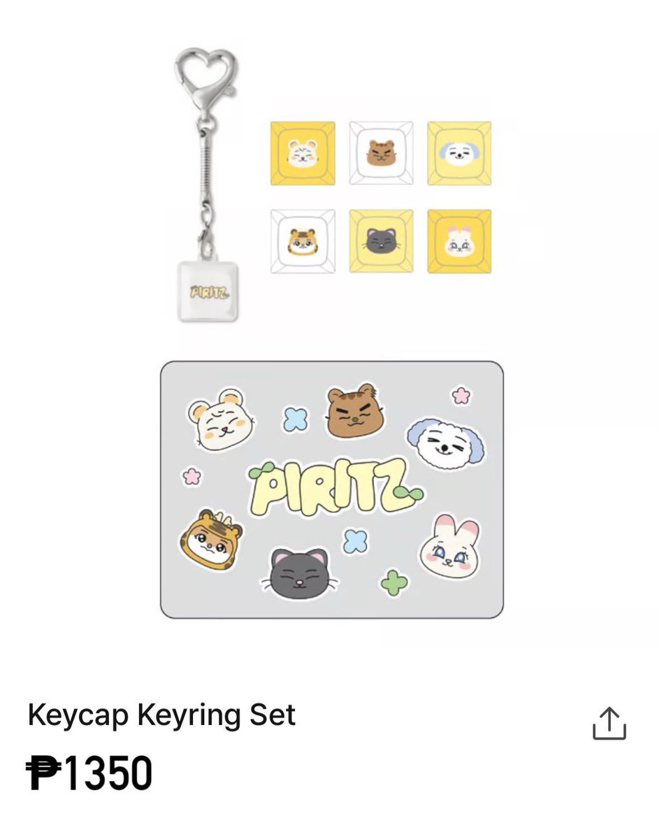 #NAMSSHOP_GO wts ph go 

PIRITZ TIME POST OFFICE OFFICIAL MERCH

 Keycap Keyring Set 
 ₱1350 all in + lsf

~DOO: Until OOS
~DOP: July 25 ( full or 50%) - Aug 10 (50%)
~ ETA: Neta

Order Here: namsshop.shopboxo.io/namsshop/produ…