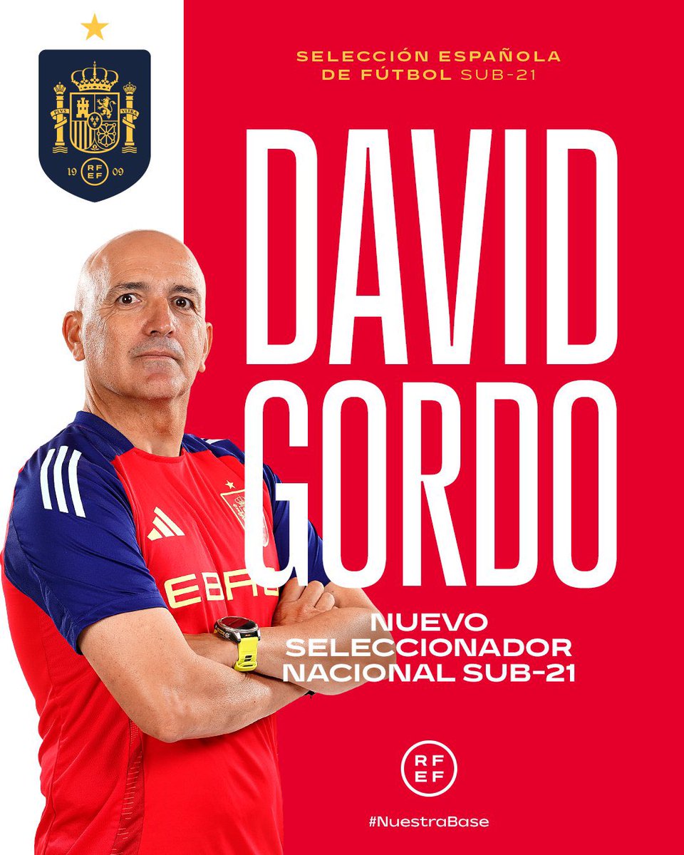 AG Deportes (@agdeportesnews) on Twitter photo #AGEspaña 🇪🇸 | DAVID GORDO, NUEVO SELECCIONADOR DE LA <a href="/SEFutbol/">Selección Española Masculina de Fútbol</a> U-21.
📌Como asistente ha ganado cinco títulos en las categorías inferiores.
🔜Debutará en la próxima ventana internacional de septiembre.
✍🏻 <a href="/Joel_lorenzo_/">Joel Lorenzo</a> #AGEspaña 🇪🇸 | DAVID GORDO, NUEVO SELECCIONADOR DE LA <a href="/SEFutbol/">Selección Española Masculina de Fútbol</a> U-21.
📌Como asistente ha ganado cinco títulos en las categorías inferiores.
🔜Debutará en la próxima ventana internacional de septiembre.
✍🏻 <a href="/Joel_lorenzo_/">Joel Lorenzo</a>