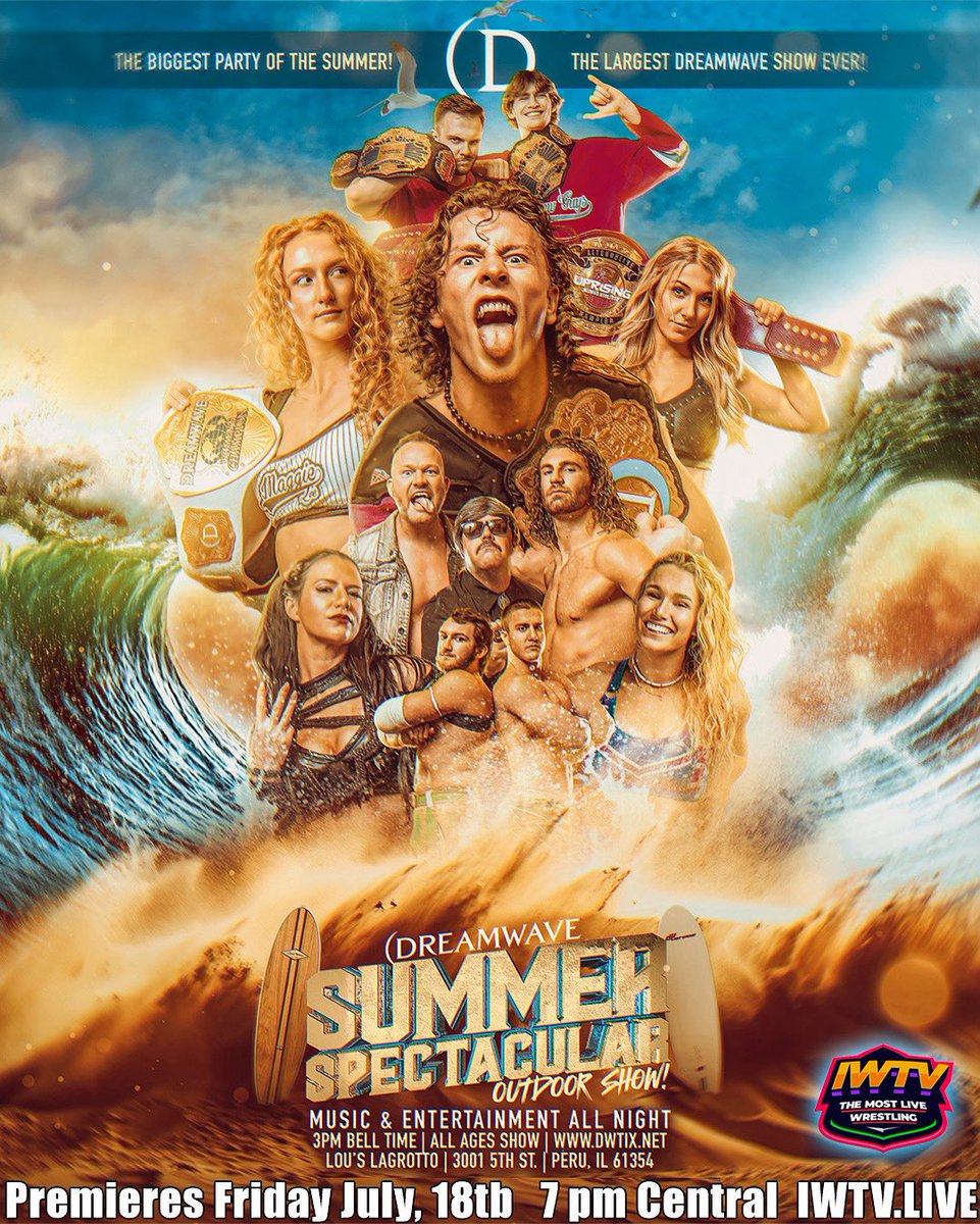 Dreamwave “Summer Spectacular” debuts on IWTV this Friday, July 18th, 2025 at 7 pm Central! 

New users, please sign up using the promo code: Dreamwave