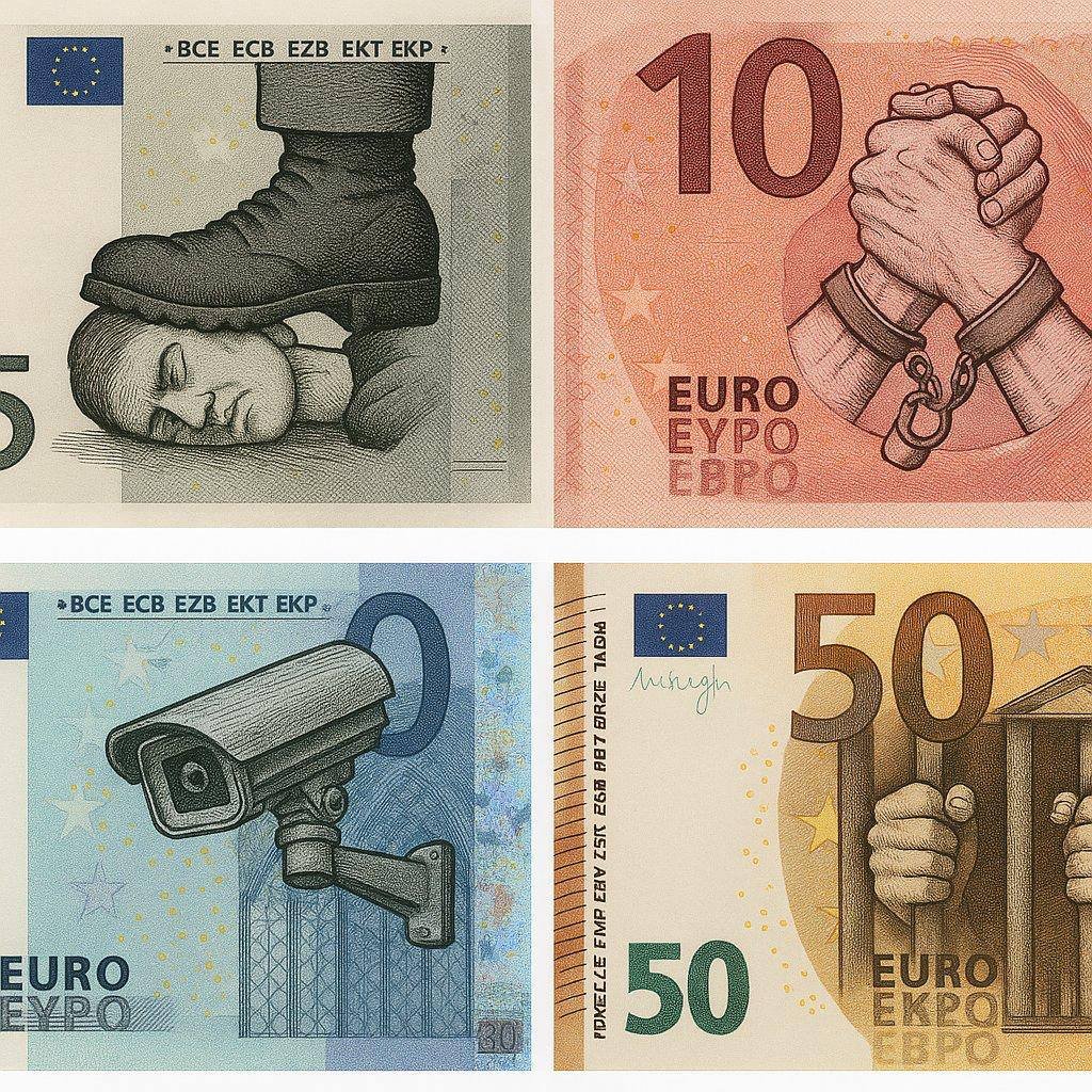 Das neue Design der Euro Banknoten - passend zur EU.