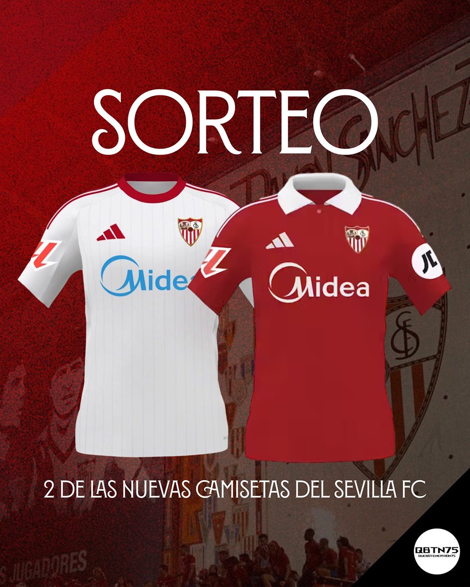 Quebotenervion75 (@qbtnervion75) on Twitter photo ‼️𝐒𝐎𝐑𝐓𝐄𝐎 𝟐 𝐃𝐄 𝐋𝐀𝐒 𝐍𝐔𝐄𝐕𝐀𝐒 𝐂𝐀𝐌𝐈𝐒𝐄𝐓𝐀𝐒 𝐃𝐄𝐋 𝐒𝐄𝐕𝐈𝐋𝐋𝐀 𝐅𝐂
👉🏻 Requisitos para participar:
• Seguir esta cuenta <a href="/qbtnervion75/">Quebotenervion75</a>
• Dar Like al Post
• Dar RT al Post
🎁 Los ganadores se darán a conocer el próximo 23 de julio. ¡Mucha suerte a todos! ‼️𝐒𝐎𝐑𝐓𝐄𝐎 𝟐 𝐃𝐄 𝐋𝐀𝐒 𝐍𝐔𝐄𝐕𝐀𝐒 𝐂𝐀𝐌𝐈𝐒𝐄𝐓𝐀𝐒 𝐃𝐄𝐋 𝐒𝐄𝐕𝐈𝐋𝐋𝐀 𝐅𝐂
👉🏻 Requisitos para participar:
• Seguir esta cuenta <a href="/qbtnervion75/">Quebotenervion75</a>
• Dar Like al Post
• Dar RT al Post
🎁 Los ganadores se darán a conocer el próximo 23 de julio. ¡Mucha suerte a todos!