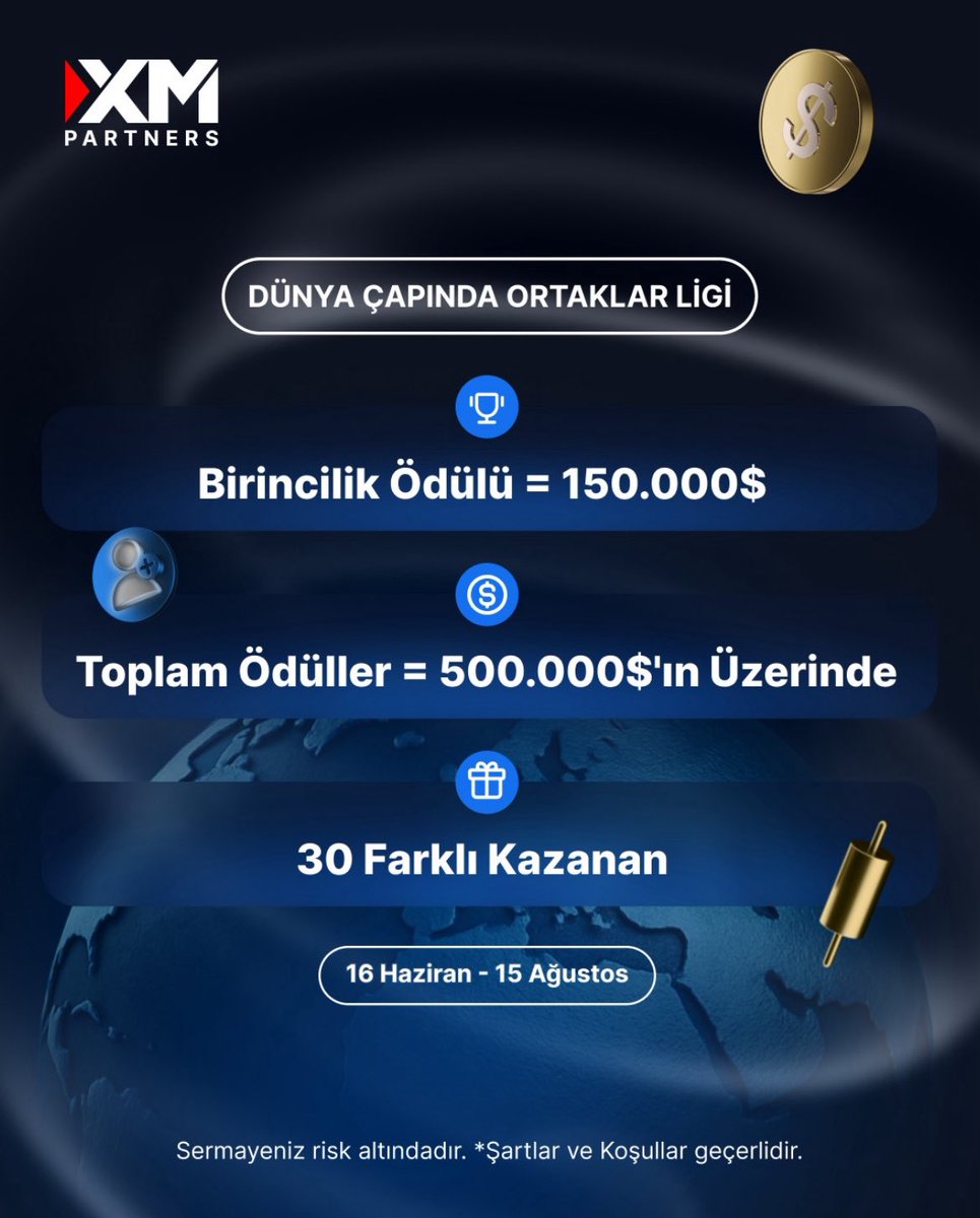 ⚠ Bu fırsat bir daha gelmez! ⚠️ Dünya Çapında Ortaklar Ligi şu anda devam ediyor ve Ortak Hesabınıza önemli bir destek eklemek için harika bir fırsat!
Kazanan 30 kişiden biri olacak mısınız?
Promosyona şimdi katılın: Link bio'da!
#WorldwidePartnersLeague #XMPartners