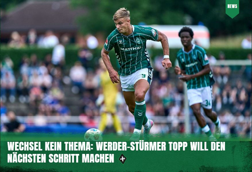 DeichStube's tweet image. (+) Keke #Topp ist heiß auf die neue Saison unter Trainer Horst #Steffen und erklärt, warum er nicht wechseln wird - der Stürmer will bei #Werder durchstarten!👉tinyurl.com/yswmm8fh

Alle Werder-News kostenlos in der #DeichStube-App: bit.ly/DeichStube__App