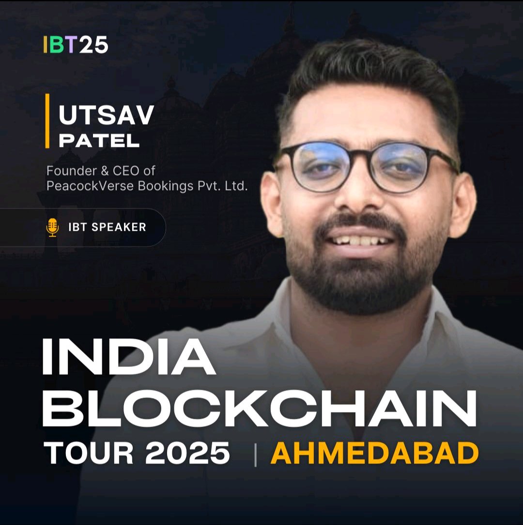 I’m thrilled to share that I’ll be speaking at the INDIA Blockchain Tour – Ahmedabad Node! 🇮🇳🔥 <a href="/octaloopHQ/">octaloopHQ</a>

Catch me there as we dive into the future of blockchain, tokenization, and real-world innovation.
🔗 linkedin.com/posts/octaloop…
#IBT2025 #Ahmedabad #BlockchainIndia #Web3