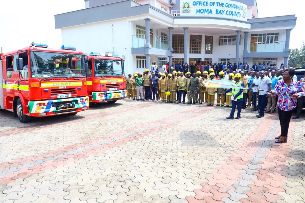 Today, we flagged off two firefighting equipment units that will significantly enhance our Fire Brigade's ability to effectively manage fire disaster incidents in our county. 

As our municipalities and subcounties expand, we are committed to establishing a robust firefighting