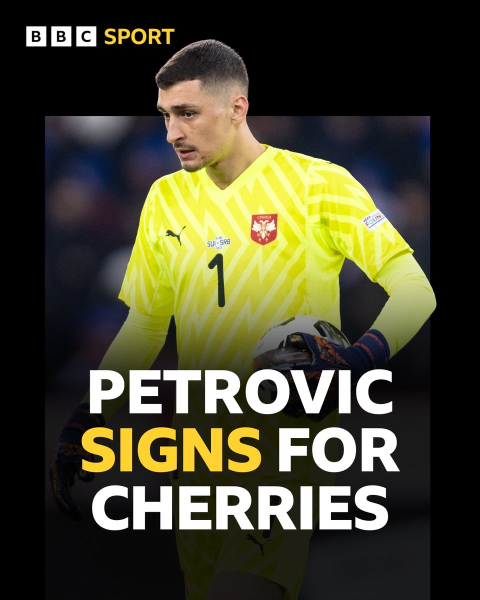 solentsport's tweet image. 📝Petrovic puts pen to paper...
Bournemouth have confirmed the signing of goalkeeper Djordje Petrovic from Chelsea for £25million🍒
He joins the Cherries after a loan spell at Strasbourg, where he was named their player of the season
Happy with your new keeper #AFCB fans?🤔
