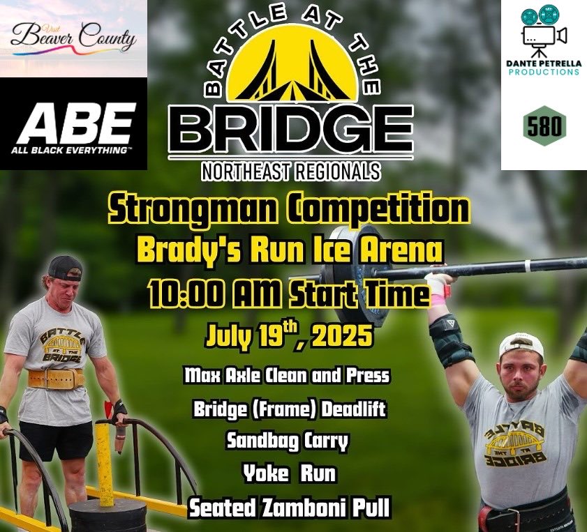Spencer Lynn (@slynn46) on Twitter photo The ABE line by <a href="/AppliedNutri/">Applied Nutrition</a> is a proud sponsor of the Battle at the Bridge Northeast Regional <a href="/Strongmancorp/">Strongman Corporation</a> Strongman Competition hosted by <a href="/580Barbell/">580 Barbell</a> this weekend in Pittsburgh.
Find our products in competitor prize packages and samples at the event! πͺπ» The ABE line by <a href="/AppliedNutri/">Applied Nutrition</a> is a proud sponsor of the Battle at the Bridge Northeast Regional <a href="/Strongmancorp/">Strongman Corporation</a> Strongman Competition hosted by <a href="/580Barbell/">580 Barbell</a> this weekend in Pittsburgh.
Find our products in competitor prize packages and samples at the event! πͺπ»