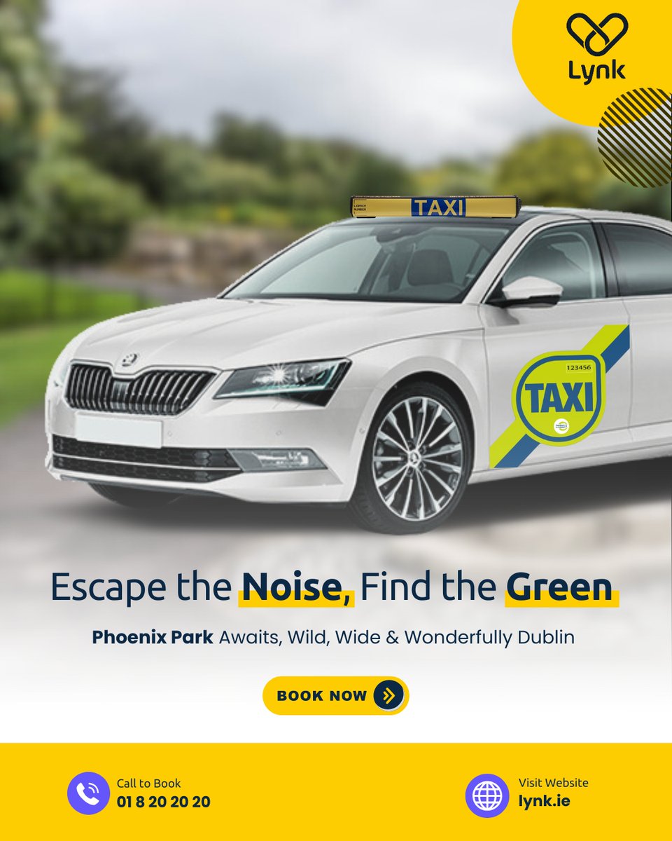 Trade traffic for trees and meetings for meadows. Whether it’s a jog, a deer sighting, or just peace and quiet, Phoenix Park offers the perfect escape. Lynk gets you there in no time. #PhoenixPark

#lynk #TravelDreams #dublinireland #BookYourTaxi #FastAndEasy #TravelSmart