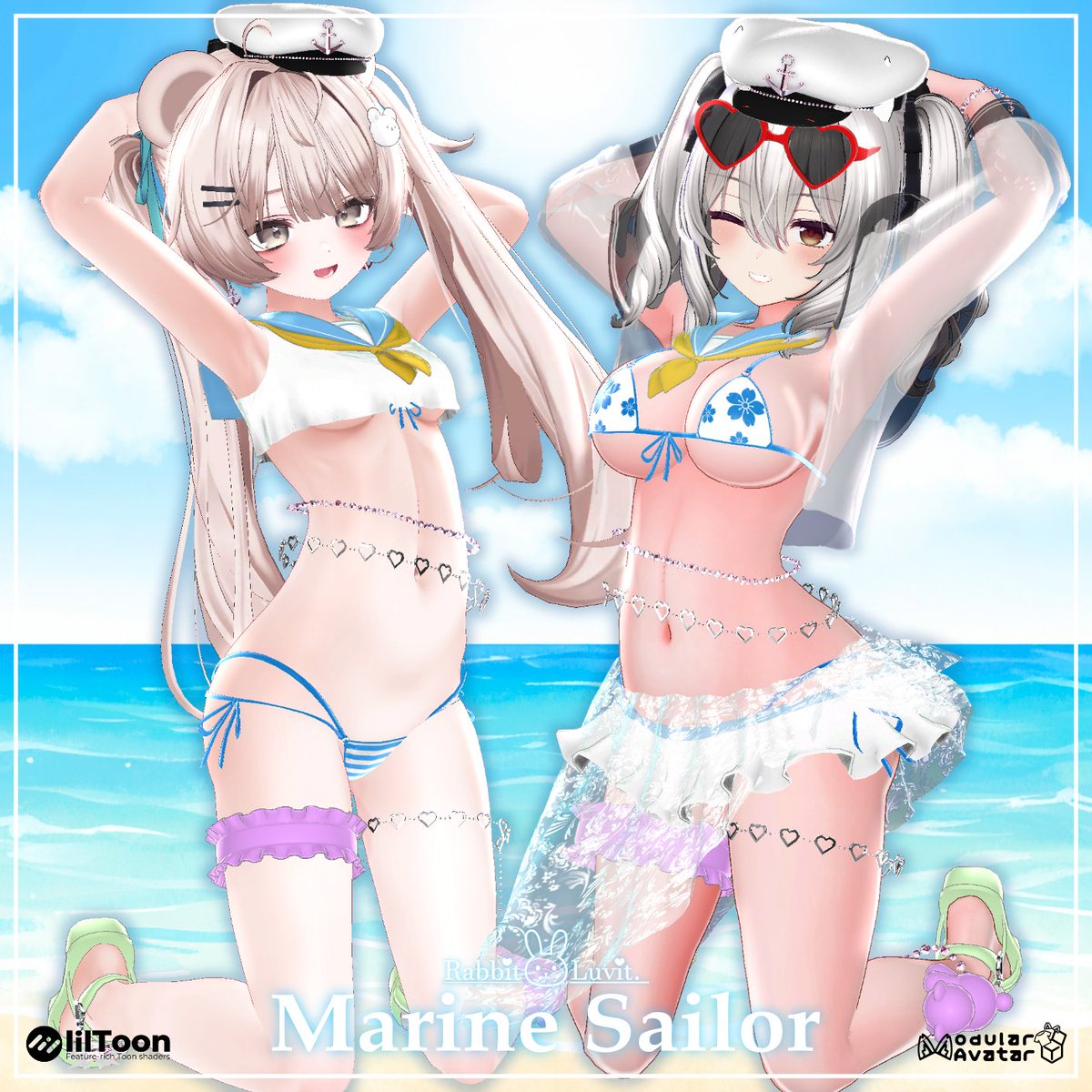 Rabbit Luvit (@rabbit_luv_it) on Twitter photo 🎁 夏だ!海だ!『マリンセーラー水着』プレゼント 🎁
サイコーの夏を!可愛いセーラー水着で!ビキニ付き!🏝
🍉抽選で5名様にプレゼント!(6アバター対応)🍉
【応募方法】
1⃣ <a href="/Rabbit_Luv_It/">Rabbit Luvit</a> をフォロー
2⃣ この投稿をリポスト
【締切】7/19 18:00 (同日19:00に発売予定✨) #VRChat 🎁 夏だ!海だ!『マリンセーラー水着』プレゼント 🎁
サイコーの夏を!可愛いセーラー水着で!ビキニ付き!🏝
🍉抽選で5名様にプレゼント!(6アバター対応)🍉
【応募方法】
1⃣ <a href="/Rabbit_Luv_It/">Rabbit Luvit</a> をフォロー
2⃣ この投稿をリポスト
【締切】7/19 18:00 (同日19:00に発売予定✨) #VRChat