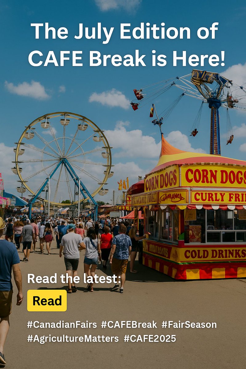 July edition of CAFE Break is here!
Summer is in full swing and so is the latest issue of CAFE Break. From key policy updates and fresh StatsCan data, to convention sneak peeks and fair season highlights across Canada, we’ve packed this newsletter with insight and inspiration.